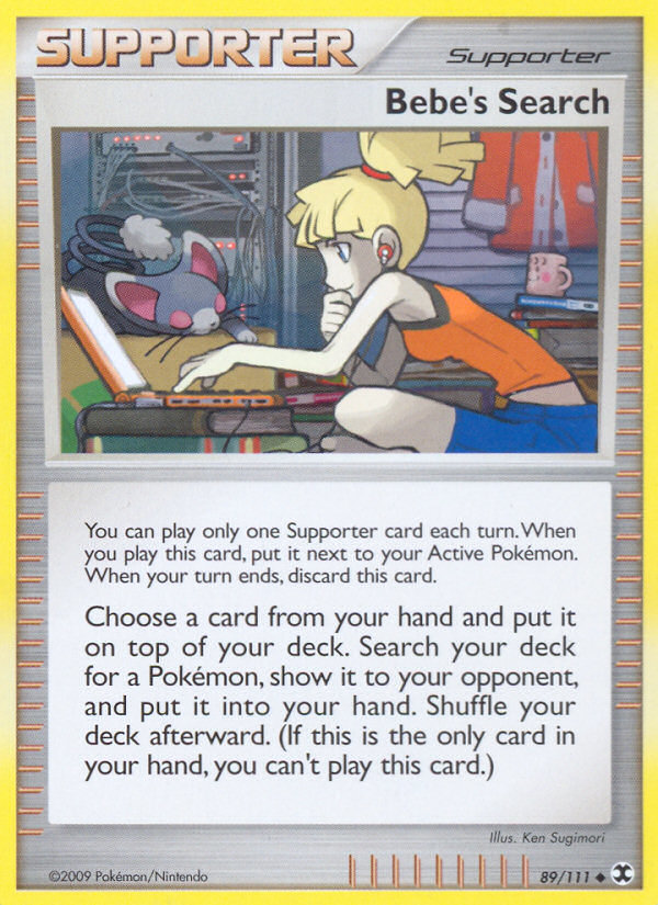 Bebe's Search – Rising Rivals 89/111 Pokémon card