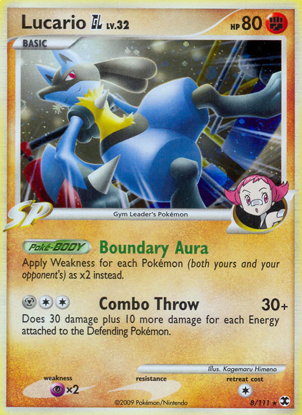 Lucario GL – Rising Rivals 8/111 Pokémon card