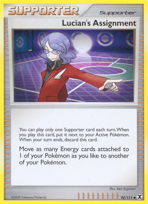 Lucian's Assignment – Rising Rivals 92/111 Pokémon card