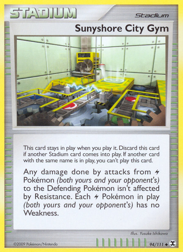 Sunyshore City Gym – Rising Rivals 94/111 Pokémon card