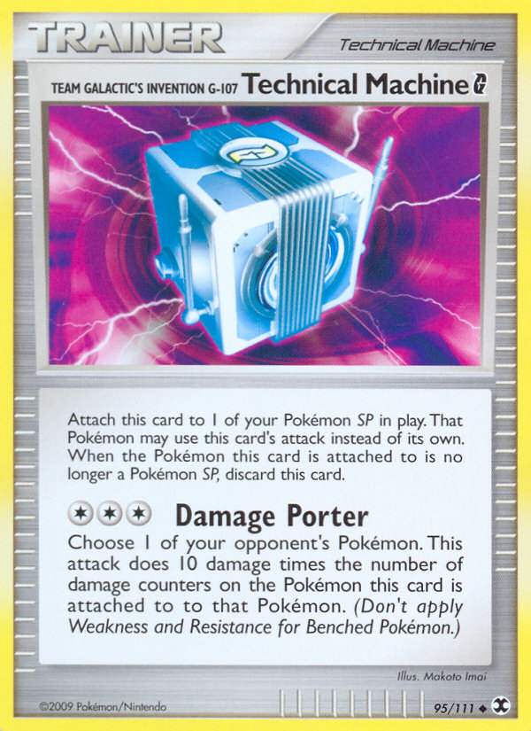 Team Galactic's Invention G-107 Technical Machine G – Rising Rivals 95/111 Pokémon card