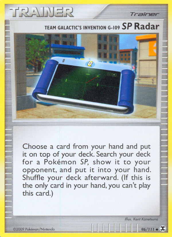 Team Galactic's Invention G-109 SP Radar – Rising Rivals 96/111 Pokémon card