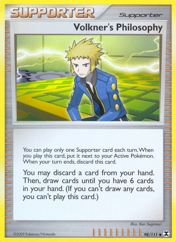 Volkner's Philosophy – Rising Rivals 98/111 Pokémon card