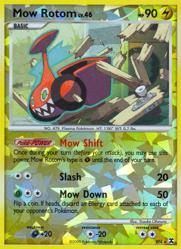 Mow Rotom – Rising Rivals RT4 Pokémon card
