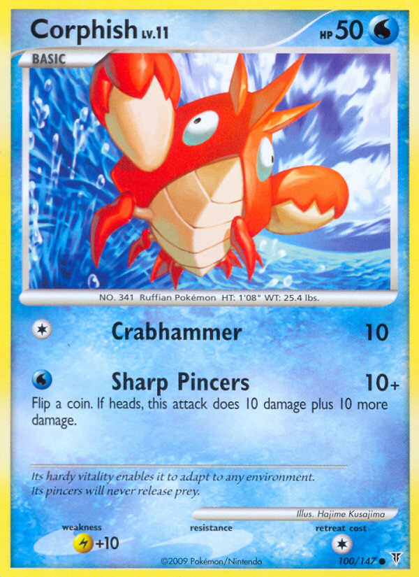 Corphish – Supreme Victors 100/147 Pokémon card