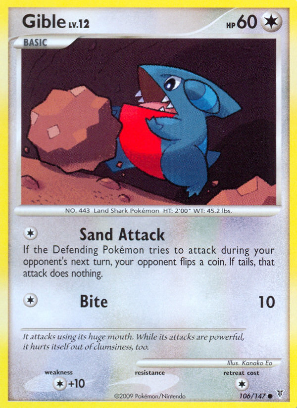 Gible – Supreme Victors 106/147 Pokémon card