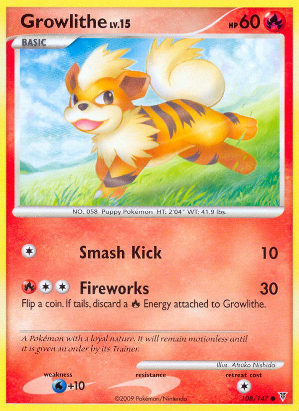 Growlithe – Supreme Victors 108/147 Pokémon card