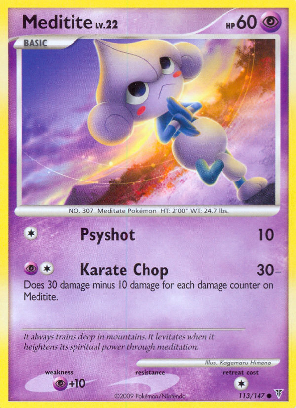 Meditite – Supreme Victors 113/147 Pokémon card