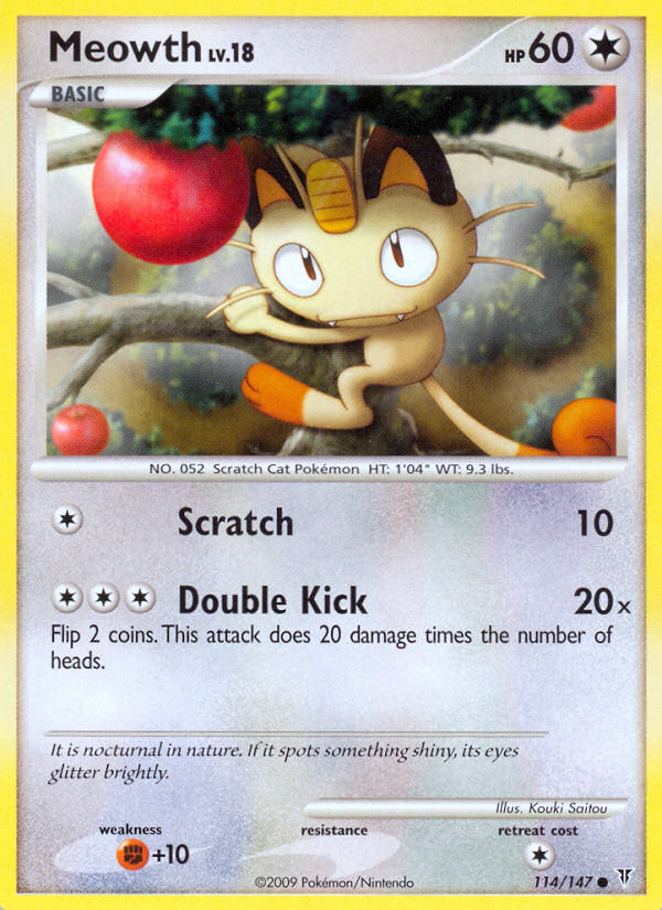 Meowth – Supreme Victors 114/147 Pokémon card