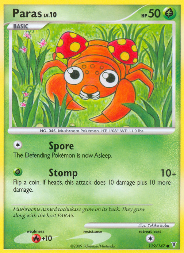 Paras – Supreme Victors 119/147 Pokémon card