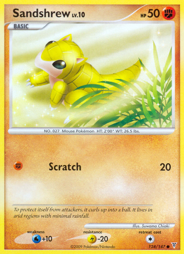 Sandshrew – Supreme Victors 124/147 Pokémon card