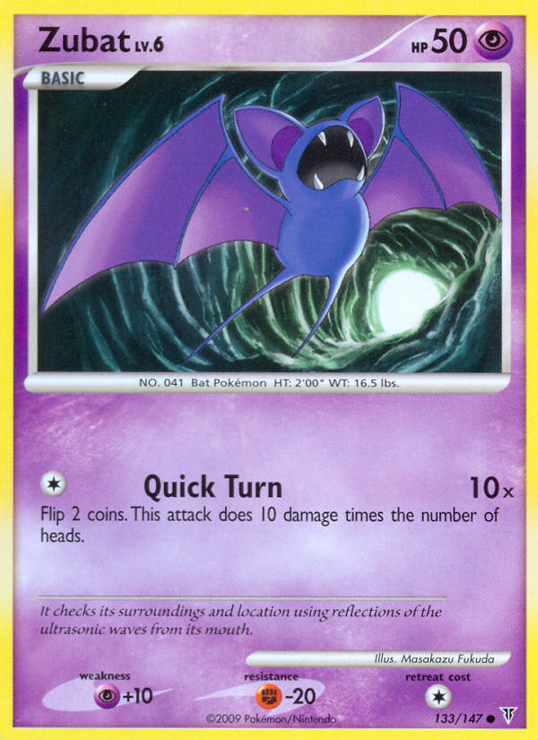 Zubat – Supreme Victors 133/147 Pokémon card