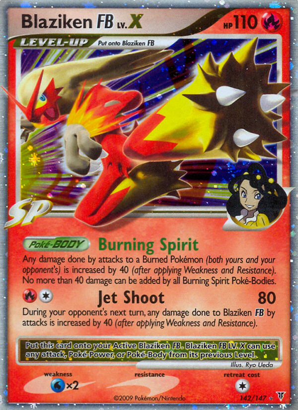 Blaziken FB LV.X – Supreme Victors 142/147 Pokémon card