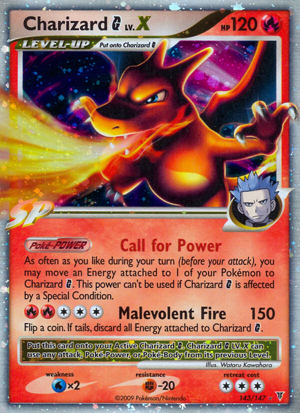 Charizard G LV.X – Supreme Victors 143/147 Pokémon card