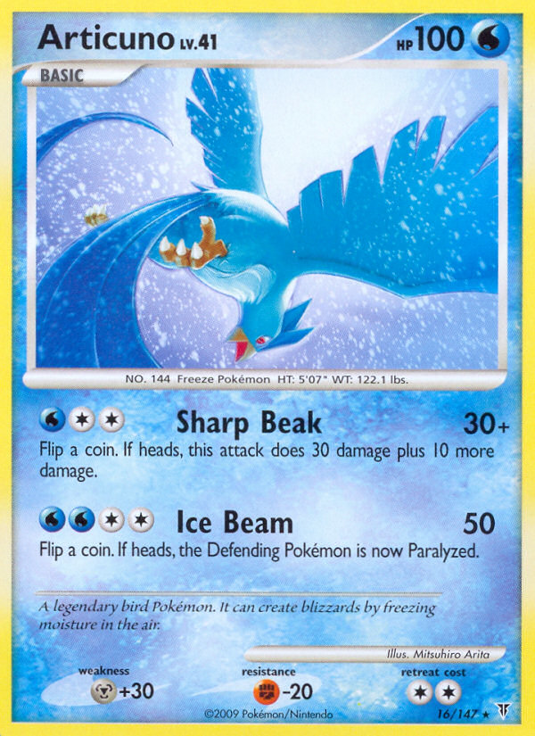 Articuno – Supreme Victors 16/147 Pokémon card
