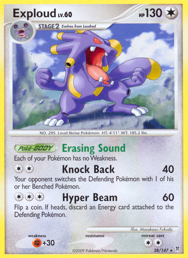 Exploud – Supreme Victors 28/147 Pokémon card