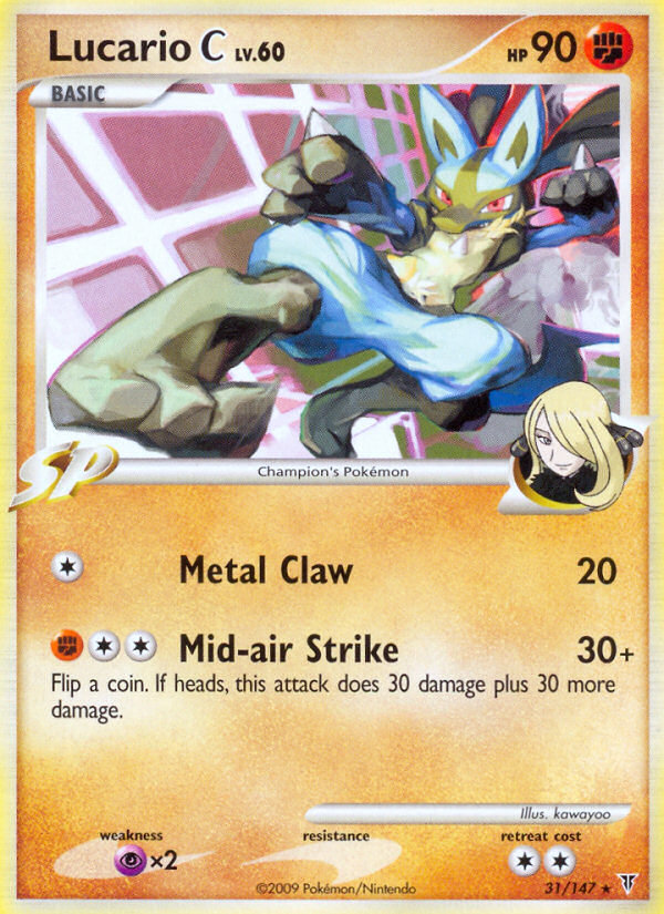 Lucario C – Supreme Victors 31/147 Pokémon card