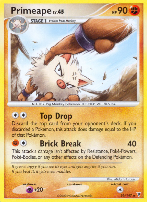 Primeape – Supreme Victors 39/147 Pokémon card