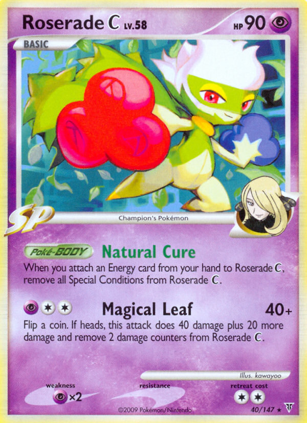 Roserade C – Supreme Victors 40/147 Pokémon card
