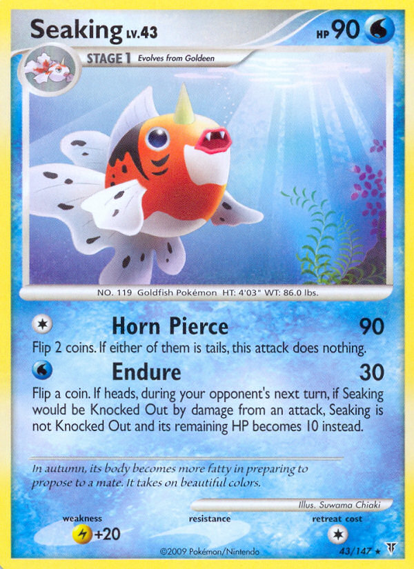 Seaking – Supreme Victors 43/147 Pokémon card