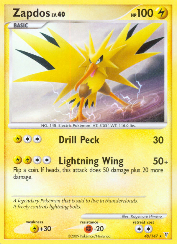 Zapdos – Supreme Victors 48/147 Pokémon card