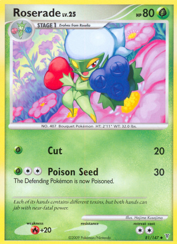 Roserade – Supreme Victors 81/147 Pokémon card