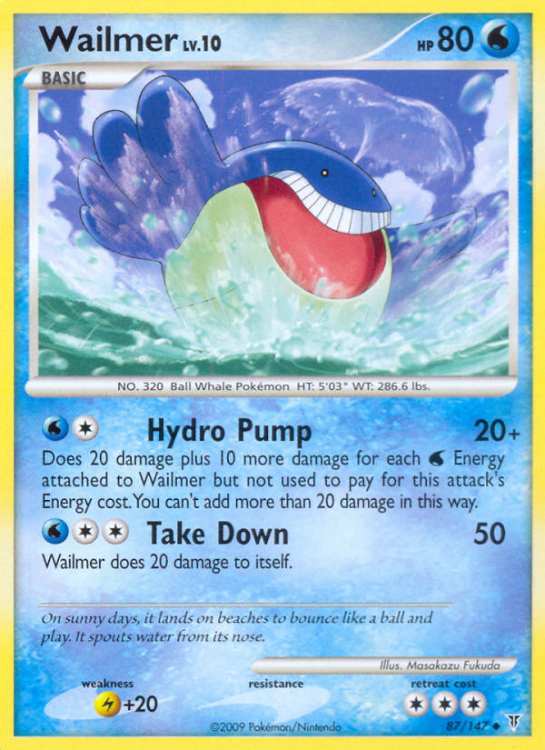 Wailmer – Supreme Victors 87/147 Pokémon card