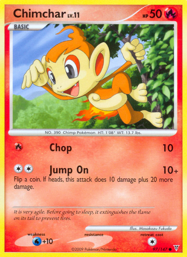 Chimchar – Supreme Victors 97/147 Pokémon card