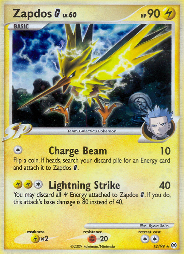 Zapdos G – Arceus 12/99 Pokémon card