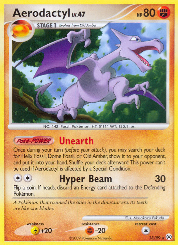 Aerodactyl – Arceus 13/99 Pokémon card