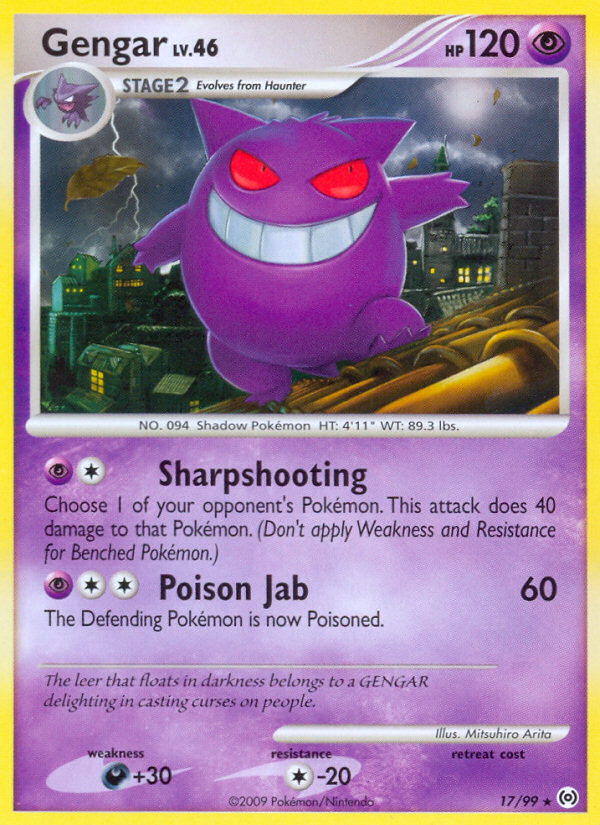 Gengar – Arceus 17/99 Pokémon card