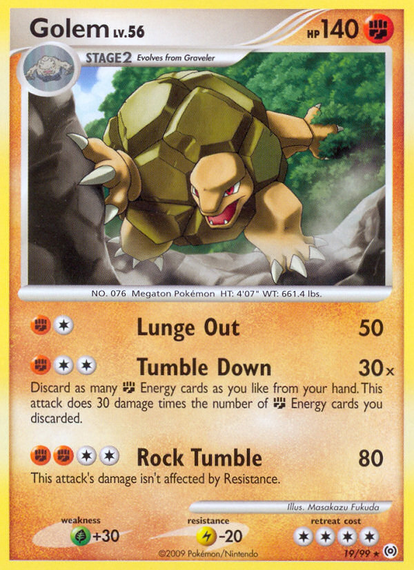 Golem – Arceus 19/99 Pokémon card