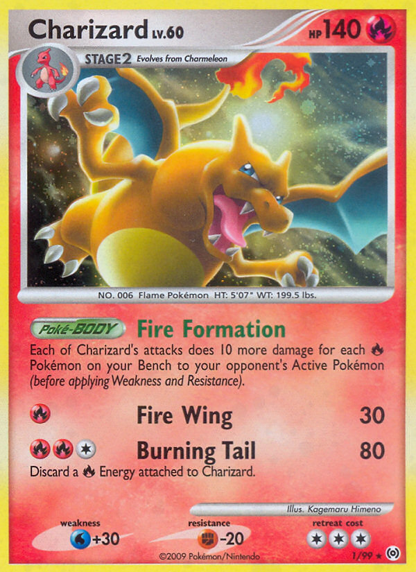 Charizard – Arceus 1/99 Pokémon card