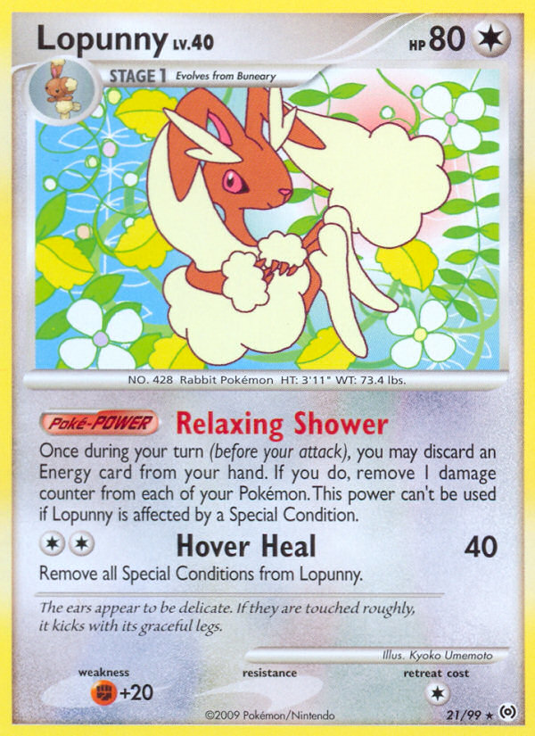 Lopunny – Arceus 21/99 Pokémon card