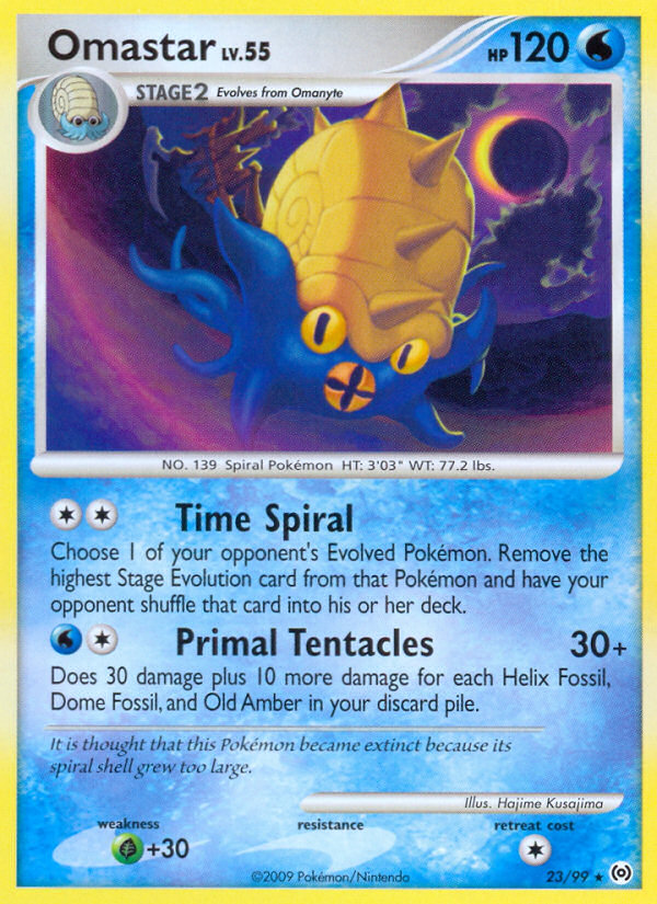 Omastar – Arceus 23/99 Pokémon card