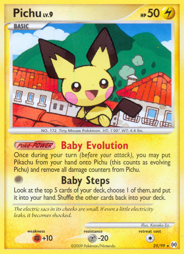 Pichu – Arceus 25/99 Pokémon card
