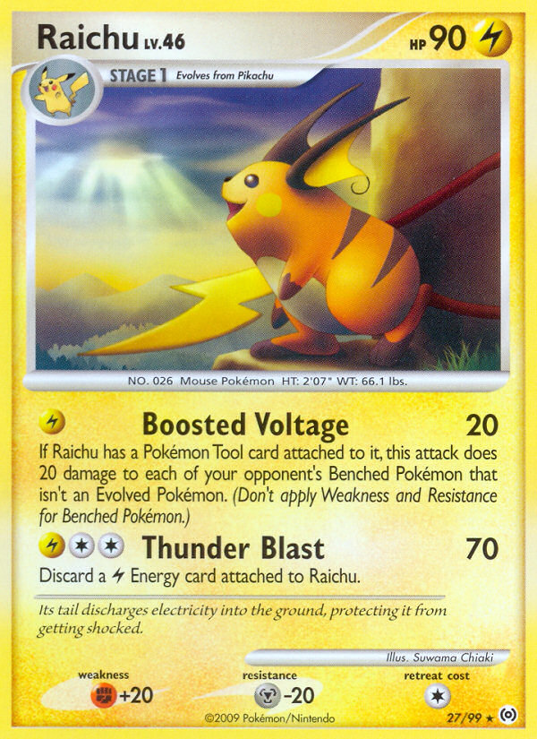 Raichu – Arceus 27/99 Pokémon card