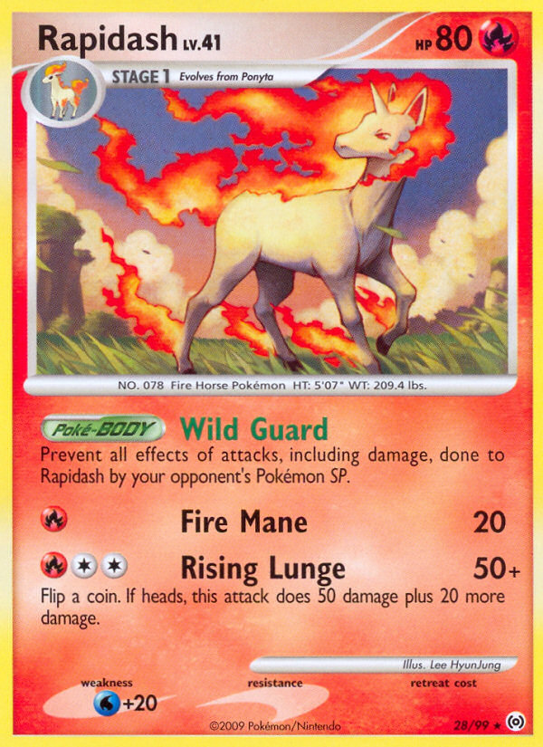 Rapidash – Arceus 28/99 Pokémon card