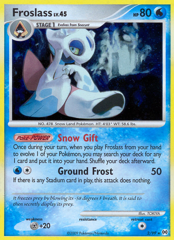 Froslass – Arceus 2/99 Pokémon card