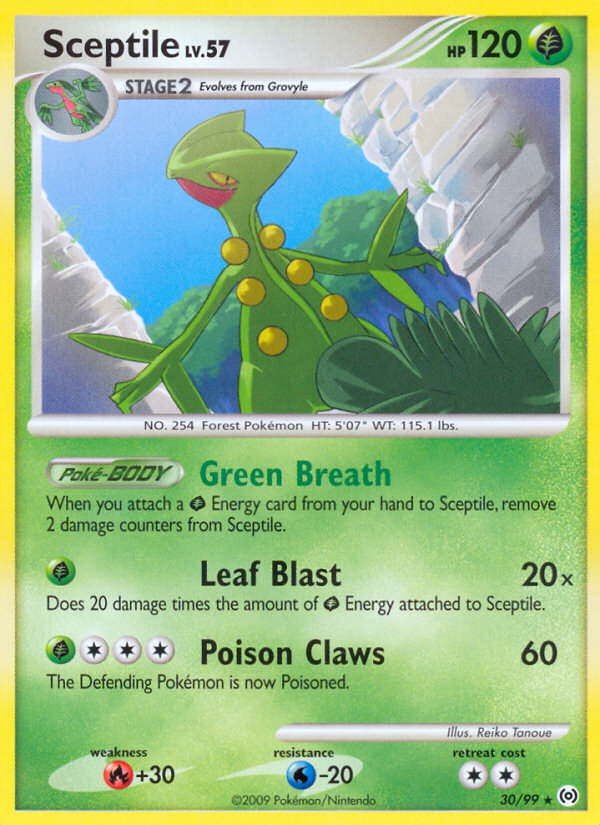 Sceptile – Arceus 30/99 Pokémon card