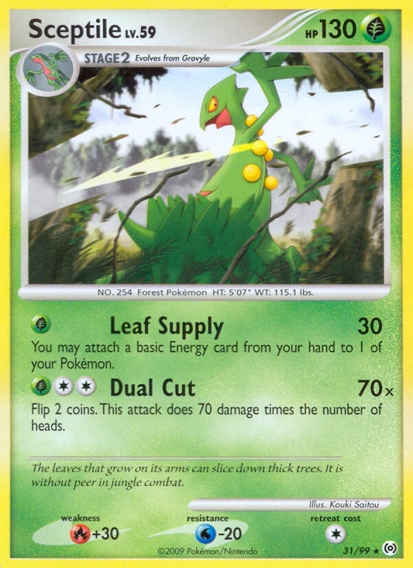 Sceptile – Arceus 31/99 Pokémon card