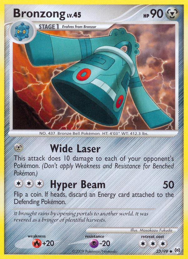 Bronzong – Arceus 33/99 Pokémon card