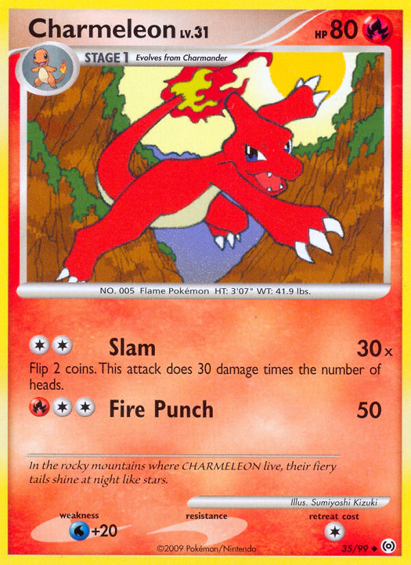 Charmeleon – Arceus 35/99 Pokémon card