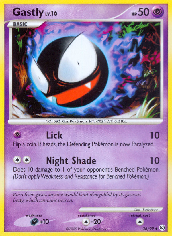 Gastly – Arceus 36/99 Pokémon card