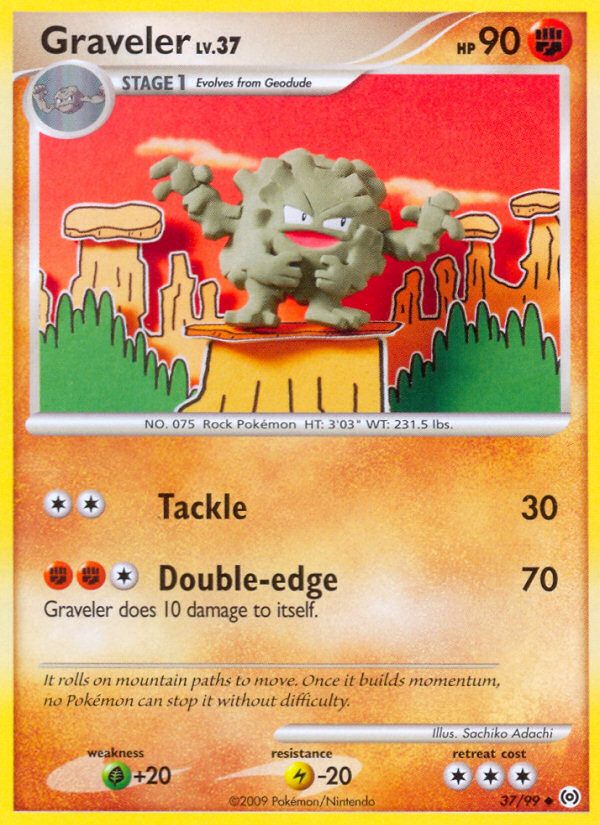 Graveler – Arceus 37/99 Pokémon card