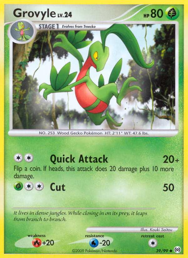 Grovyle – Arceus 39/99 Pokémon card