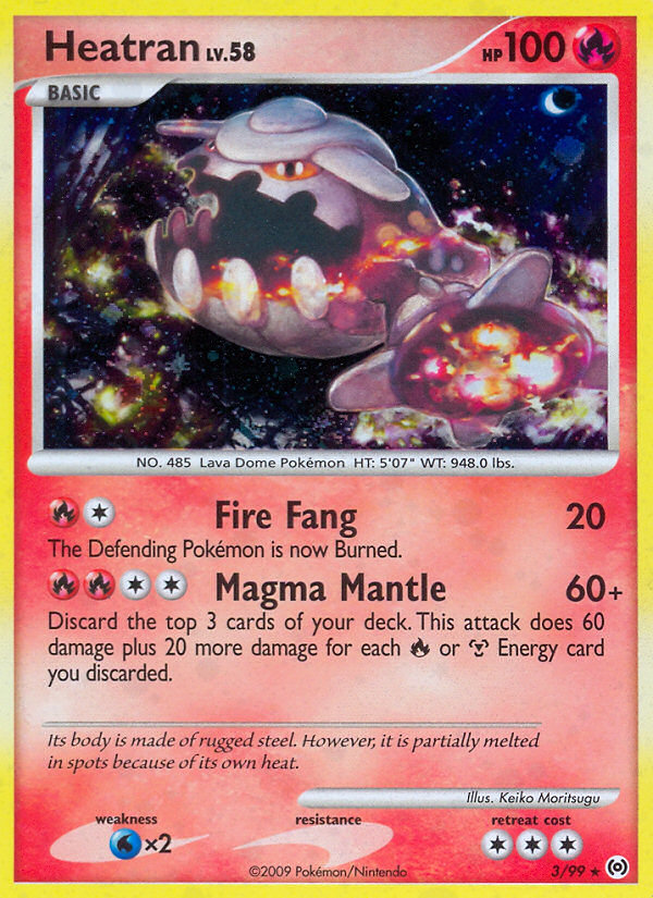 Heatran – Arceus 3/99 Pokémon card
