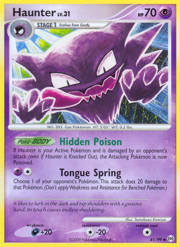 Haunter – Arceus 41/99 Pokémon card