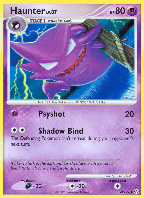 Haunter – Arceus 42/99 Pokémon card