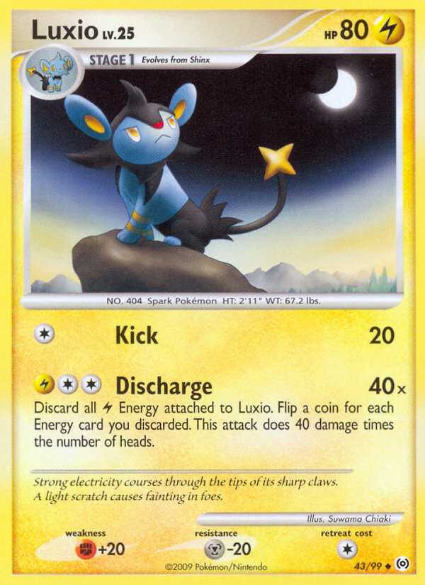 Luxio – Arceus 43/99 Pokémon card